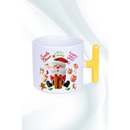Caisya Noel Baba Happy Christmas Baskılı T Saplı Kupa