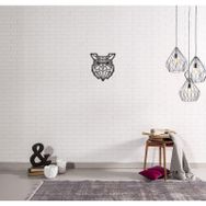 CajuArt Dekoratif Geometrik Desen Baykuş Büyük Boy Ahşap Tablo