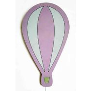 CajuArt Sevimli Uçan Balon Baskılı MDF Dekoratif Led Işıklı Çocuk Bebek Odası Duvar Süsü