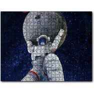 Caka Tablo Ayı Taşıyan Astronot Illüstrasyon 255 Parça Puzzle