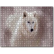 Caka Tablo Beyaz Kurt Puslu Zemin Görseli 500 Parça Puzzle