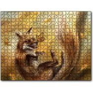 Caka Tablo Canavar Tilki ve Kelebekler 1000 Parça Puzzle
