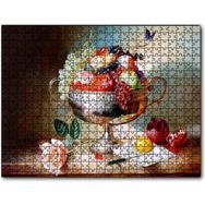 Caka Tablo Çiçek Meyve Tabağı Görseli 1000 Parça Puzzle
