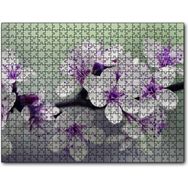 Caka Tablo Dalda Kiraz Çiçekleri 120 Parça Puzzle