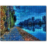 Caka Tablo Doğa Sonbahar Göl Kıyısı 1000 Parça Puzzle