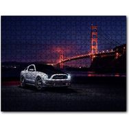 Caka Tablo Ford Mustang ve Golden Gate Köprüsü 120 Parça Puzzle