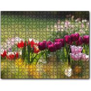 Caka Tablo Gün Işığı Renkli Lale Bahçesi 255 Parça Puzzle