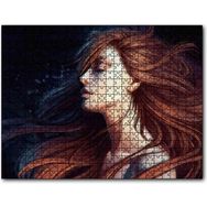 Caka Tablo Kahverengi Saçlı Kız 500 Parça Puzzle