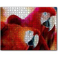 Caka Tablo Kırmızı Papağanlar 120 Parça Puzzle