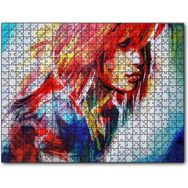 Caka Tablo Kızıl Saçlı Kız Dijital Sanat 255 Parça Puzzle