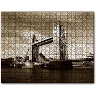 Caka Tablo Londra Köprüsü Sepya 120 Parça Puzzle