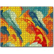 Caka Tablo Renkli Fırça Darbeleri Kompozisyon 255 Parça Puzzle
