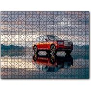 Caka Tablo Rollsroyce Cullinan Kırmızı Işıltılı Görseli 255 Parça Puzzle