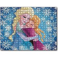 Caka Tablo Sonsuza Kadar Elsa ve Anna Kız Kardeşler Görseli 255 Parça Puzzle