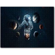 Caka Tablo Uzay Astronot 7 Gezegen Görseli 255 Parça Puzzle
