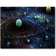 Caka Tablo Uzay Zaman Görseli 120 Parça Puzzle