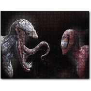 Caka Tablo Venom ve Örümcek Adam Dijital Çizim 255 Parça Puzzle