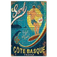 Cakapuzzle 1969 Yılı Sörf Yarışı Görseli Ahşap 500 Parça Puzzle