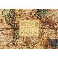 Cakapuzzle 2012 Eylül Kartpostal ve Dünya Haritası 120 Parça Puzzle