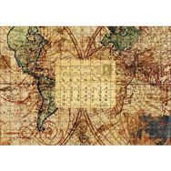 Cakapuzzle 2012 Eylül Kartpostal ve Dünya Haritası 255 Parça Puzzle