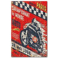 Cakapuzzle 30 Mayıs 1966 Motor Yarışı Görseli Ahşap 255 Parça Puzzle