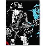 Cakapuzzle Acdc Angus Young Boynuzlu Şapka Çizim Ahşap 255 Parça Puzzle