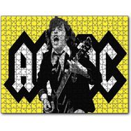 Cakapuzzle Acdc Angus Young Sarı Zemin Mdf 500 Parça Puzzle