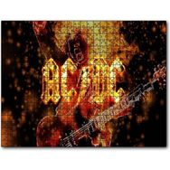 Cakapuzzle Acdc Elektrogitarist ve Alevler Mdf 255 Parça Puzzle