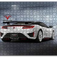 Cakapuzzle Acura Integra Type R Beyaz Arka Görünüş Mdf 1000 Parça Puzzle