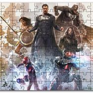Cakapuzzle Adalet Birliği Süper Kahraman Karakterleri Mdf 255 Parça Puzzle