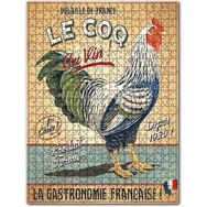 Cakapuzzle Afişte Horoz ve Gastronomi İlanı Görseli Ahşap 1000 Parça Puzzle