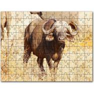 Cakapuzzle Afrika Bozkırında Bufalo ve Kuru Otlar Mdf 500 Parça Puzzle