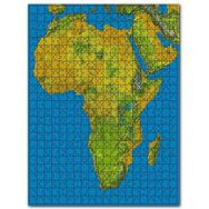 Cakapuzzle Afrika Coğrafi Haritası 120 Parça Puzzle