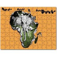 Cakapuzzle Afrika Kıtası Kültürü Kompozisyon Mdf 1000 Parça Puzzle
