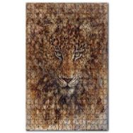 Cakapuzzle Afrika Leoparı Çizim Görseli Ahşap 1000 Parça Puzzle