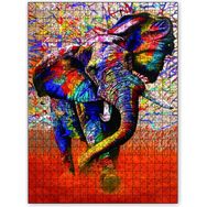 Cakapuzzle Afrika Renkleri Fil 1000 Parça Puzzle