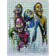 Cakapuzzle Afrikalı Çocukların Kahkahaları Yağlıboya Ahşap 255 Parça Puzzle