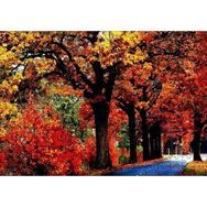 Cakapuzzle Ağaçlı Yol ve Sonbahar Yaprakları 120 Parça Ahşap Puzzle