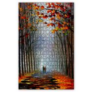 Cakapuzzle Ağaçlı Yolda Çift Yağlıboya Ahşap 255 Parça Puzzle