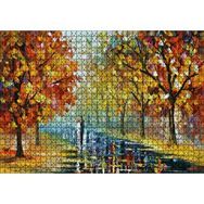 Cakapuzzle Ağaçlı Yolda Sevgili Çift Mdf 1000 Parça Puzzle