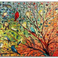 Cakapuzzle Ağaçta Rengarenk 27 Kuş Mdf 120 Parça Puzzle