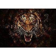 Cakapuzzle Agresif Kaplan ve Kırılan Cam 120 Parça Ahşap Puzzle