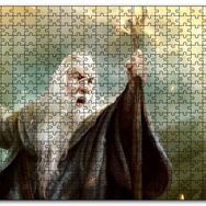 Cakapuzzle Ak Sakallı Gandalf Kılıcı ve Asası Mdf 500 Parça Puzzle