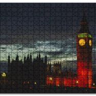 Cakapuzzle Akşam Karanlığında Big Ben Saat Kulesi Mdf 1000 Parça Puzzle