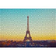 Cakapuzzle Akşamüzeri Eyfel Kulesi ve Paris 120 Parça Ahşap Puzzle