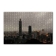 Cakapuzzle Akşamüzeri Şehir Işıkları ve Gökdelenler Mdf 120 Parça Puzzle