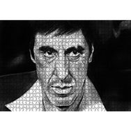 Cakapuzzle Al Pacino Karakalem Çizim Mdf 1000 Parça Puzzle