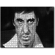 Cakapuzzle Al Pacino Karakalem Çizim Mdf 120 Parça Puzzle