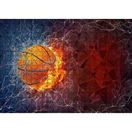 Cakapuzzle Alev Buz Basketbol Topu 120 Parça Ahşap Puzzle