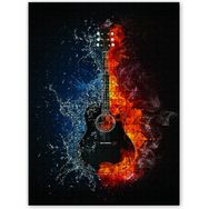 Cakapuzzle Alevli Buzlu Gitar 120 Parça Puzzle